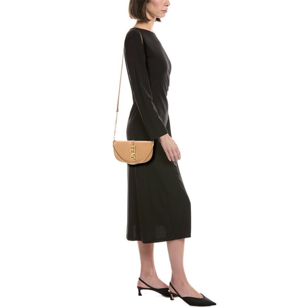 Fendi Fendigraphy Leather Wallet On Chain - Picture 4 of 5